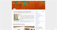 Desktop Screenshot of carolsartblog.wordpress.com