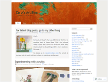 Tablet Screenshot of carolsartblog.wordpress.com