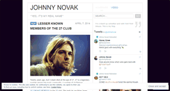 Desktop Screenshot of johnnynovak.wordpress.com