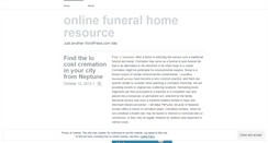 Desktop Screenshot of funeralhomeresources.wordpress.com