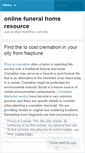 Mobile Screenshot of funeralhomeresources.wordpress.com