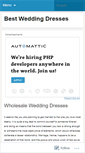 Mobile Screenshot of bestweddingdress.wordpress.com