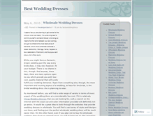 Tablet Screenshot of bestweddingdress.wordpress.com