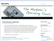 Tablet Screenshot of marketfix.wordpress.com