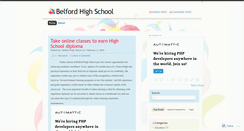 Desktop Screenshot of belfordhighschool.wordpress.com