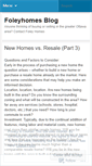 Mobile Screenshot of foleyhomes.wordpress.com
