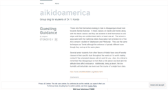 Desktop Screenshot of aikidoamerica.wordpress.com