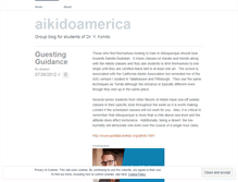 Tablet Screenshot of aikidoamerica.wordpress.com
