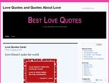 Tablet Screenshot of bestlovequotes.wordpress.com