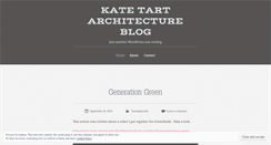 Desktop Screenshot of katetart.wordpress.com