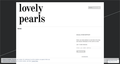 Desktop Screenshot of lovelypearls.wordpress.com