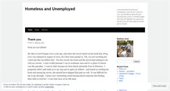 Desktop Screenshot of homelessandunemployed.wordpress.com