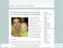 Tablet Screenshot of grannypantsspeaks.wordpress.com