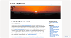 Desktop Screenshot of checkcityreview.wordpress.com