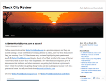 Tablet Screenshot of checkcityreview.wordpress.com