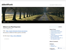 Tablet Screenshot of abbottfrank.wordpress.com