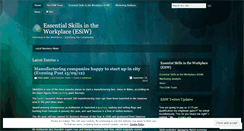 Desktop Screenshot of essentialskillsinwork.wordpress.com