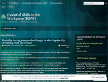 Tablet Screenshot of essentialskillsinwork.wordpress.com