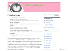 Tablet Screenshot of caffeineandcardio.wordpress.com