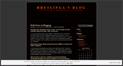 Desktop Screenshot of hheslinga.wordpress.com
