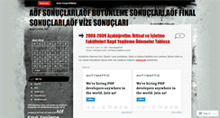 Desktop Screenshot of aofsonuclari.wordpress.com