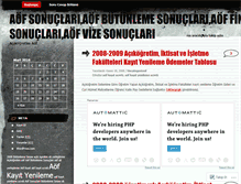 Tablet Screenshot of aofsonuclari.wordpress.com