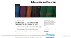 Desktop Screenshot of laeducacionencanarias.wordpress.com