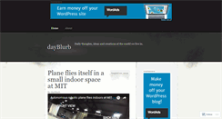 Desktop Screenshot of dayblurb.wordpress.com