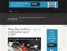Tablet Screenshot of dayblurb.wordpress.com