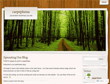 Tablet Screenshot of carpepluma.wordpress.com