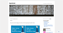 Desktop Screenshot of bjurkvist.wordpress.com