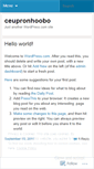 Mobile Screenshot of ceupronhoobo.wordpress.com