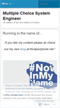 Mobile Screenshot of multiplechoicesystemengineer.wordpress.com