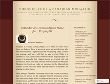 Tablet Screenshot of canadianmuhaajir.wordpress.com