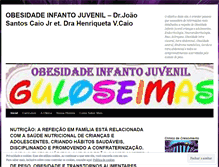 Tablet Screenshot of obesidadeinfanto.wordpress.com