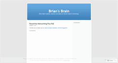 Desktop Screenshot of briansbrain.wordpress.com