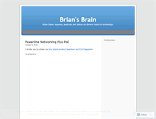 Tablet Screenshot of briansbrain.wordpress.com