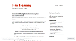 Desktop Screenshot of fairhearing.wordpress.com