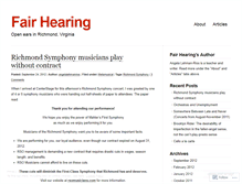 Tablet Screenshot of fairhearing.wordpress.com