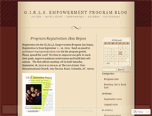 Tablet Screenshot of girlsempowerprogram.wordpress.com