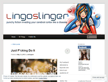 Tablet Screenshot of lingoslinger.wordpress.com