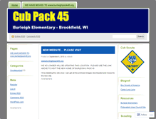 Tablet Screenshot of cubpack45.wordpress.com