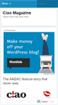 Mobile Screenshot of ciaomag.wordpress.com