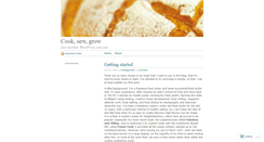 Desktop Screenshot of cooksewgrow.wordpress.com