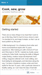 Mobile Screenshot of cooksewgrow.wordpress.com