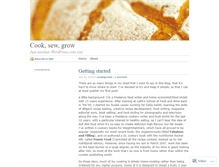 Tablet Screenshot of cooksewgrow.wordpress.com