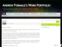 Tablet Screenshot of andrewformaleportfolio.wordpress.com