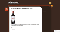 Desktop Screenshot of corkandcutter.wordpress.com