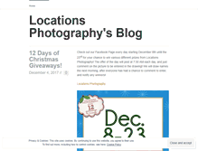 Tablet Screenshot of locationsphotography.wordpress.com