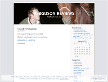 Tablet Screenshot of fergusonreviews.wordpress.com
